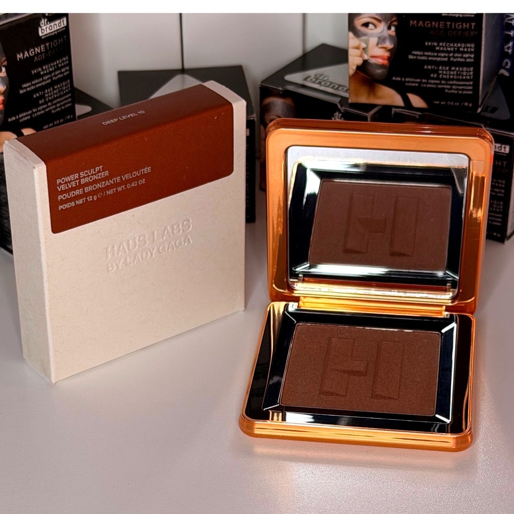 Haus Labs by Lady Gaga Power Sculpt Velvet Bronzer Deep Level 10 12g NIB